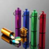 Waterproof Pill Shaped Aluminum Alloy Pill Drug Bottle Holder Containe