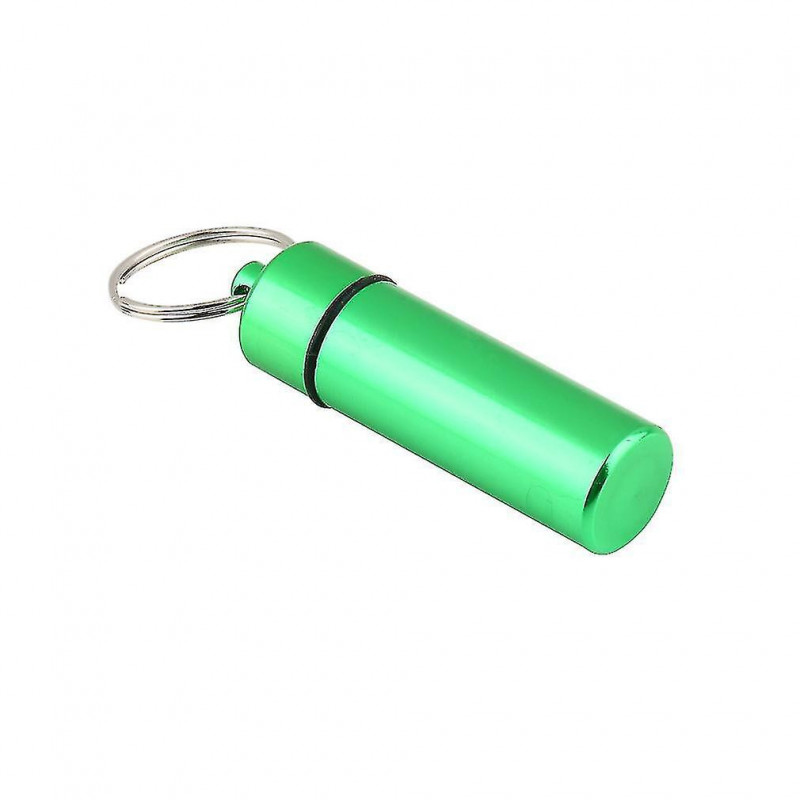 Waterproof Pill Shaped Aluminum Alloy Pill Drug Bottle Holder Containe