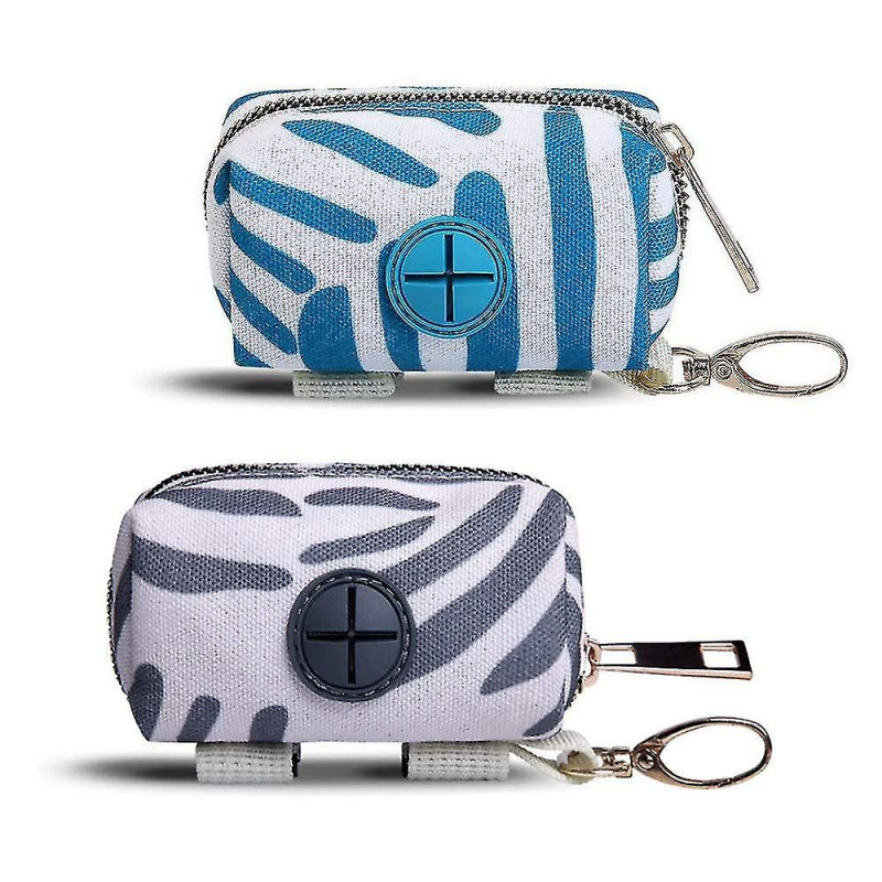 2 Pack Fashion Dog Poop Waste Bag Distributeur, Pet Dog Waste Bag Distributeur, D