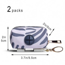 2 Pack Fashion Dog Poop Waste Bag Distributeur, Pet Dog Waste Bag Distributeur, D