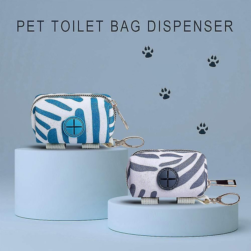 2 Pack Fashion Dog Poop Waste Bag Distributeur, Pet Dog Waste Bag Distributeur, D