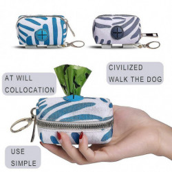 2 Pack Fashion Dog Poop Waste Bag Distributeur, Pet Dog Waste Bag Distributeur, D