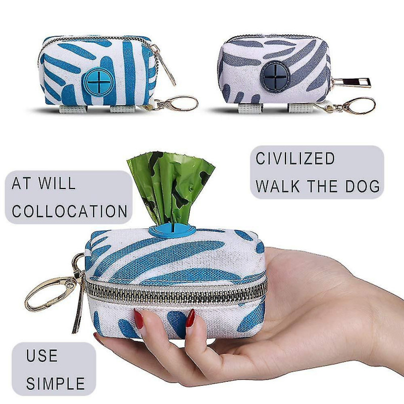 2 Pack Fashion Dog Poop Waste Bag Distributeur, Pet Dog Waste Bag Distributeur, D