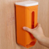 Garbage Bag Dispenser Wall Mount Large Capacity Grocery Bag Holder Storage Box For Kitchen Bathroom
