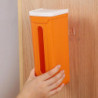 Garbage Bag Dispenser Wall Mount Large Capacity Grocery Bag Holder Storage Box For Kitchen Bathroom
