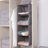 Grey Hanging Storage Wardrobe Organizer Hanging Shelf Hanging Organizer Pet Waste Bag Dispensers & H