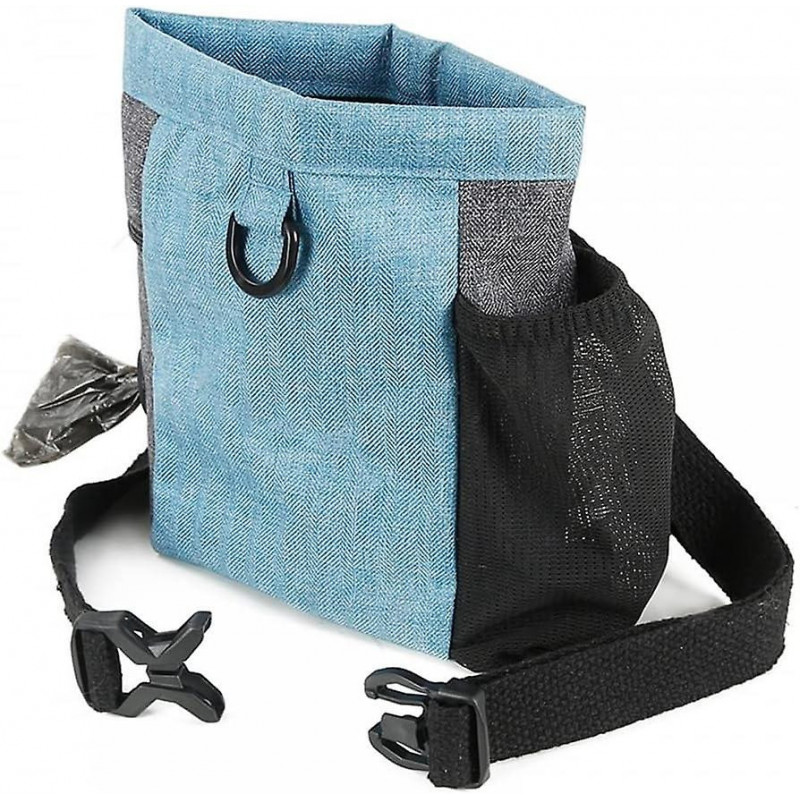 Dog Treat Travel Bag, 7.5"x4.3" Adjustable Dog Walking Bag With Poop Bag For Camping Hiking Traveling Hunting