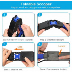 Pet Pooper Scooper for Dogs, Long Handle Dog Pooper Scooper, Durable Spring and Premium Materials,