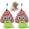 Dog Poop Bag Dispenser, With Ring Hook, For Portable Dog Outdoor Pet