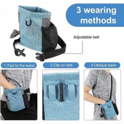 Dog Treat Travel Bag, 7.5"x4.3" Adjustable Dog Walking Bag With Poop Bag For Camping Hiking Traveling Hunting Dog Treat Travel Bag, 7.5"x4.3" Adjustable Dog Walking Bag With Poop Bag For Camping Hiking Traveling Hunting