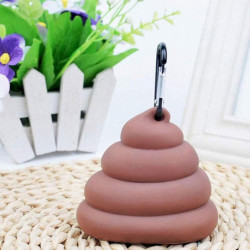 Dog Poop Bag Dispenser, With Ring Hook, For Portable Dog Outdoor Pet