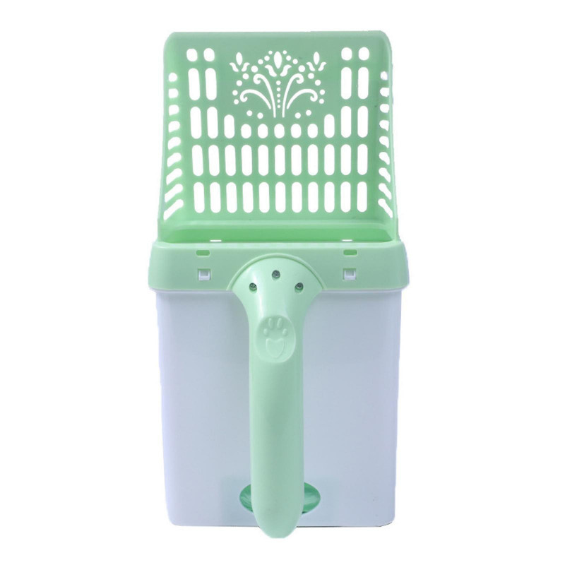 Multifonction Cat Poop Litter Clean Scoop Deep Shovel Integrated Detachable Holder