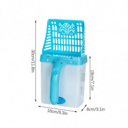 Multifonction Cat Poop Litter Clean Scoop Deep Shovel Integrated Detachable Holder