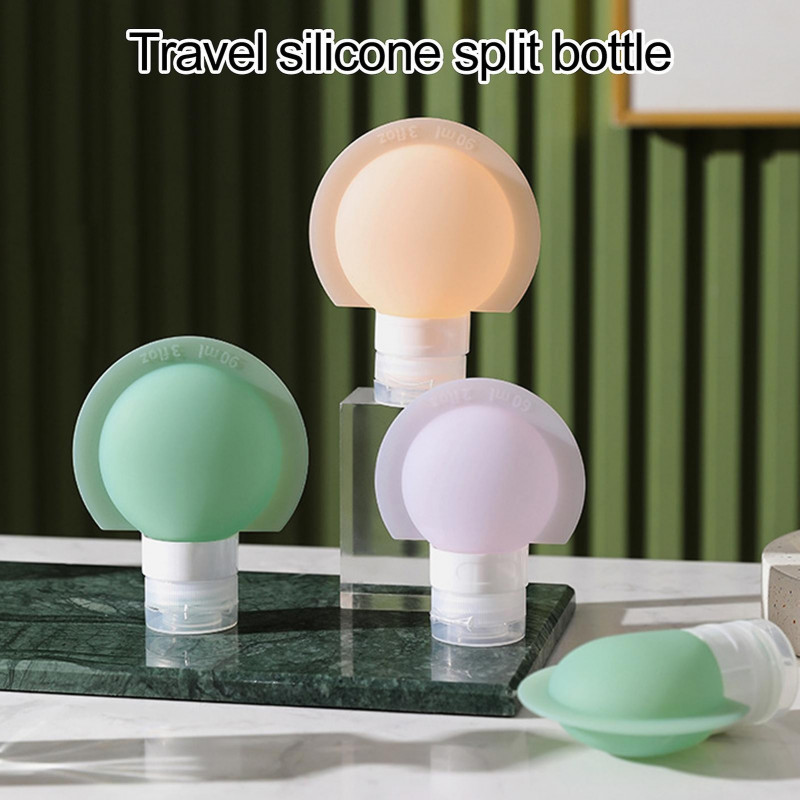 3Pcs/Set Silicone Lotion Container Squeeze Type Cosmetic Lotion Refillable Empty Bottle Leak-proof Portable Lotion [...]