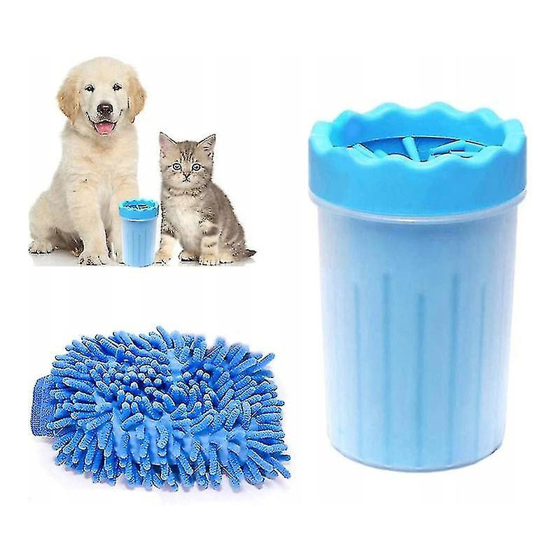 Nettoyeur de pattes de chien, nettoyeur de pattes d’animal de compagnie avec serviette, brosse de nettoyage pour [...]