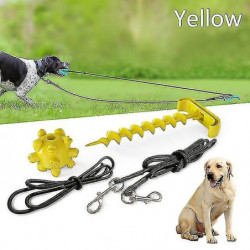 Outdoor Portable Tie Down Dog Pulling Rope With Bouncing Ball Rope Toy Practical Tie Up Pet Leash Peg Pet Supplies