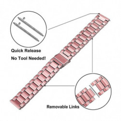 22mm Watchband Stainless Steel Watch Band Strap Wristband Replacement For Huawei Watch Gt2 46mm / Honor [...]