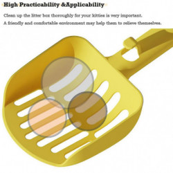 Metal With Holder, Fast Sifting Kitten Poop Scooper, Stand For Litter Boxes For Cats C