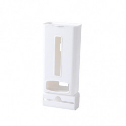 Wall-mounted Plastic Bag Dispenser Garbage Trash Bags Storage Box