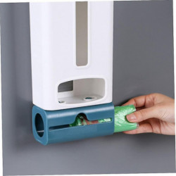 Wall-mounted Plastic Bag Dispenser Garbage Trash Bags Storage Box