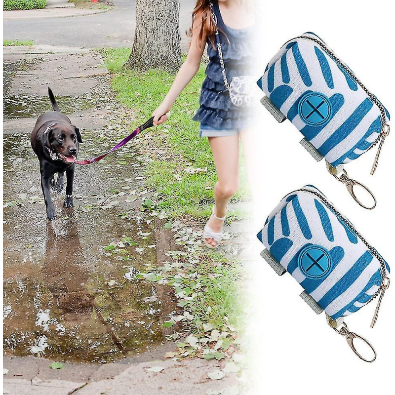 2 Pcs Pet Poop Garbage Bag Garbage Bag Dispenser Holder Dog Poop Waste Bag Holder For Any Belt