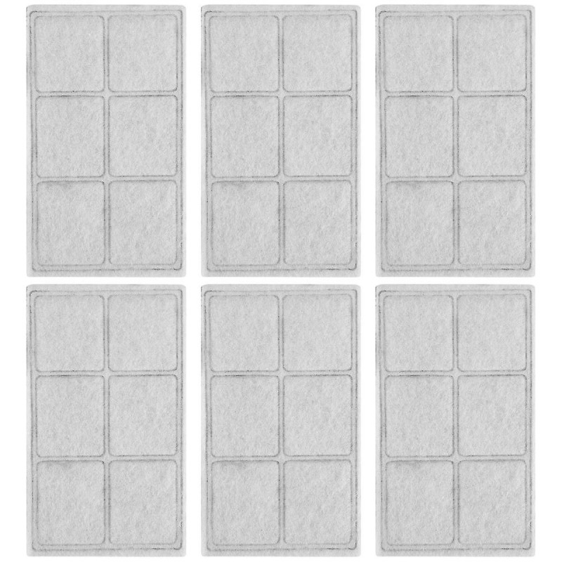 6 Pcs Water Filters Replacement For Pets Dogs Water Drinking Dispenser