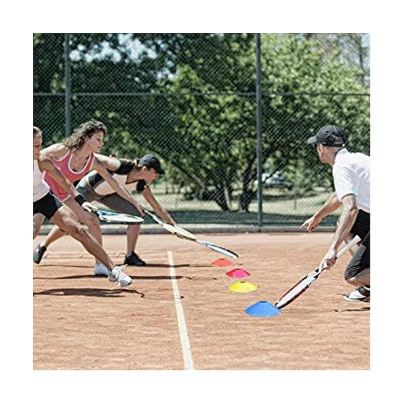 Sports Soccer Cones for Drills - Easy-To-Carry Mini Cones with Stylish Mesh Bag and Holder for Spor