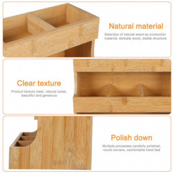 Tea Sugar Coffee Bags Storage Rack Wooden Tea Bag Holder Office Supply