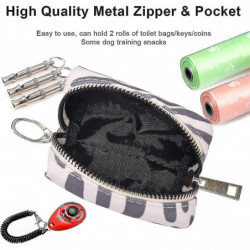 Zysd Dog Poop Bag Holder, Pet Waste Bag Dispenser, Durable Metal Zipper, Po