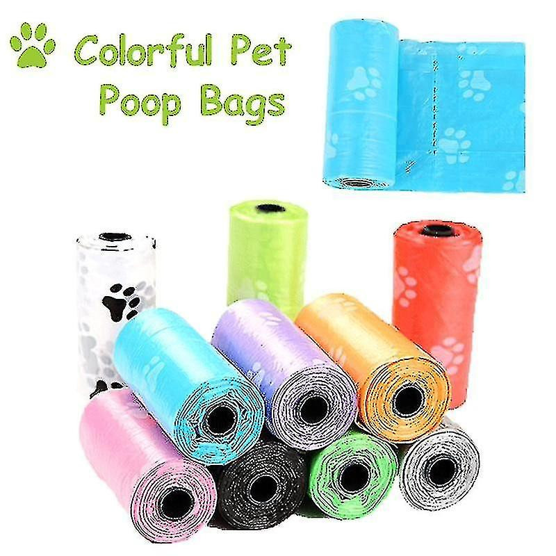 Colourful Print Pet Dog Poop Bags Roll