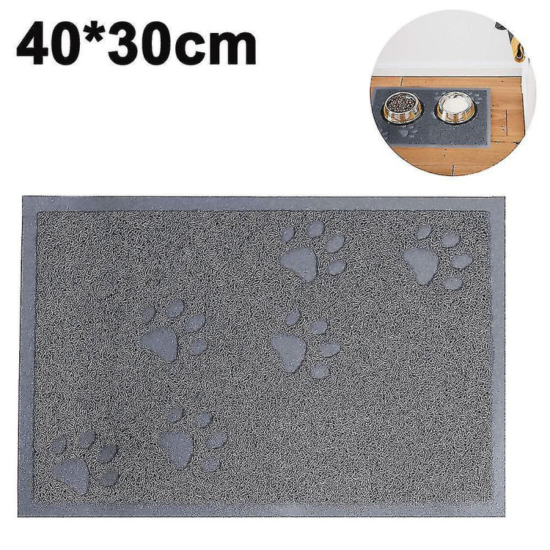 Tapis d’alimentation pour chat pour bols de nourriture et d’eau - Imperméable à l’eau lavable en machine
