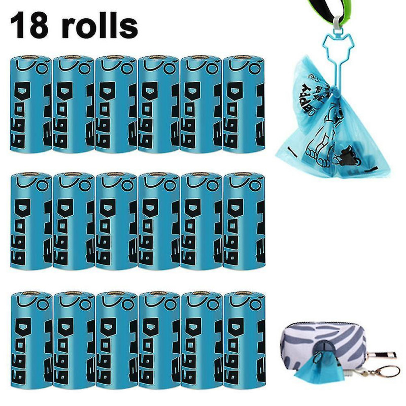 Sac à déchets pour animaux de compagnie + Distributeur + Clip mains libres Bleu Sac à déchets pour animaux de compagnie + Distributeur + Clip mains libres Bleu