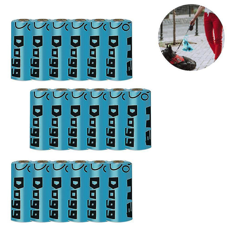 Sac à déchets pour animaux de compagnie + Distributeur + Clip mains libres Bleu Sac à déchets pour animaux de compagnie + Distributeur + Clip mains libres Bleu