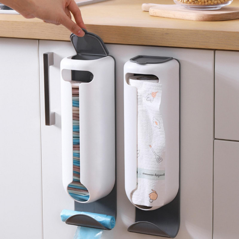 Wall Grocery Bags Dispenser Kitchen Grocery Bags Holder For Home Office Hotel Dorms
