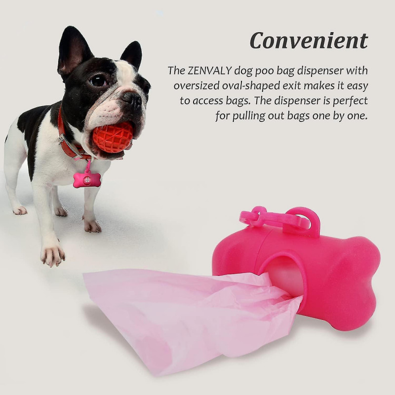 2pcs Dog Poop Bag Dispenser, Dog Poop Bag Dispenser With Clip Leash, Trash Bags Not Included, Black