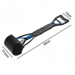 Long Handle Portable Pet Pooper Scooper For Large And Small Dogs( Size : Blue )