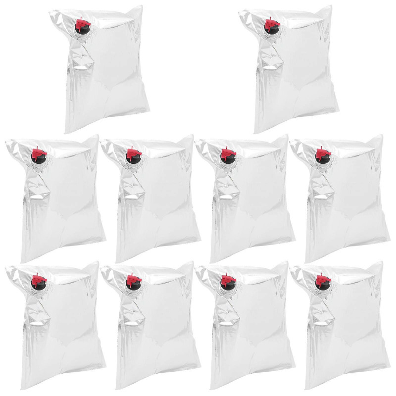 10pcs Wine Purse Refill Bags Refill Bladders Reusable Refillable Beverages Storage Pouch with Spout