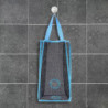 Hanging Folding Mesh Garbage Bag Organizer Trash Bags Holder Recycling Containers Storage for Kitchen - Size L(Blue)