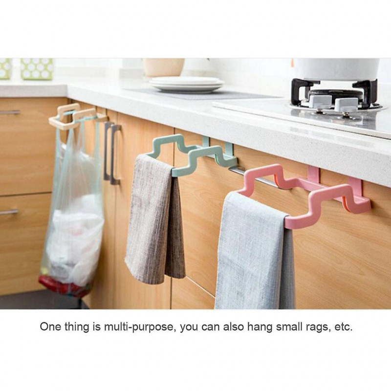 Trash Bag Holder Bathroom Towel Hanger Durable Anti-fall Plastic Storage Rack