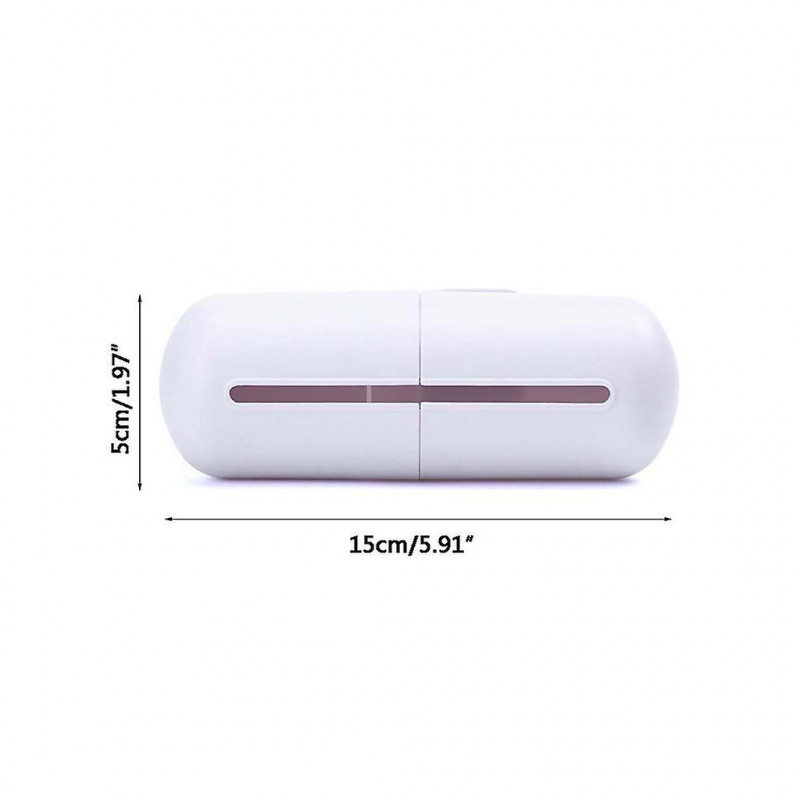 Capsule Shape Wall Mounted Garbage Bag Storage Waste Bin Dispenser Rubbish Box