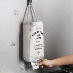 Nordic Style Simple Removable Garbage Bag Storage Kitchen Home Hanging Bags