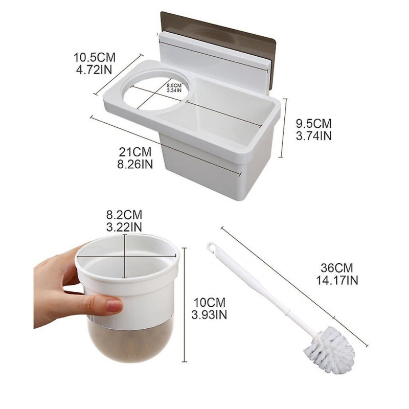 Wall Mount Toilet Brush Storage Holder Set Garbage Bag Cleaning Liquid Box For Home Bathroom Shower Multipurpose [...]