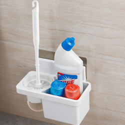 Wall Mount Toilet Brush Storage Holder Set Garbage Bag Cleaning Liquid Box For Home Bathroom Shower Multipurpose [...]
