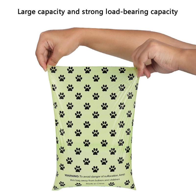 PANGBAN 40 Rolls HDPE+EPI Disposal Pet Dog Poop Bags Waste Trash Bags with Dispenser-Mix Color