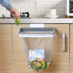 Garbage Bag Holder Rack Kitchen Gadgets Portable Hanging Trash Bag Plastic Garbage Bag Holder