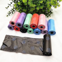 2024,Printed pet garbage bag dog poop bag 15 per roll cat and dog cleaning supplies footprint garbage bag-15 26*31cm- 2024,Printed pet garbage bag dog poop bag 15 per roll cat and dog cleaning supplies footprint garbage bag-15 26*31cm-