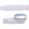 90mm Shower Drain, Extra Flat, Shower Tray Drain Hole, Siphon With Anti-odor System, Hair Filter, Flexible, Chrome [...]