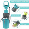 Portable Dog Poop , Convenient Pet Waste Cleaner for Dog Walkers, Comes with 1 Roll of Trash Bags