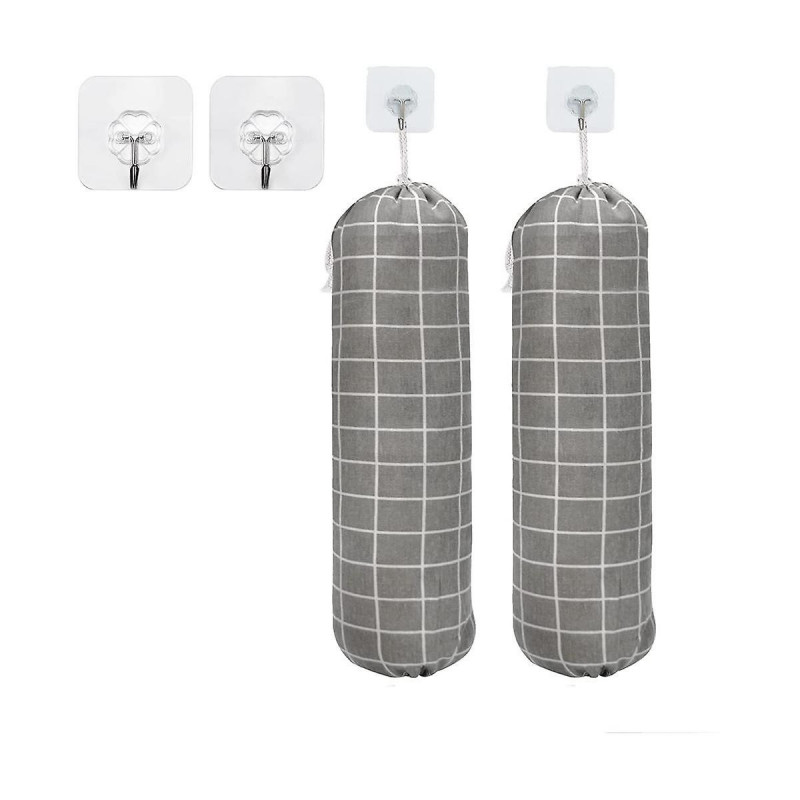 Plastic Bag Holder, Grocery Bags Holders, Wall Mount Garbage Plastic Bag Organizer, Shopping Bag Storage Dispenser