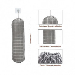 Plastic Bag Holder, Grocery Bags Holders, Wall Mount Garbage Plastic Bag Organizer, Shopping Bag Storage Dispenser